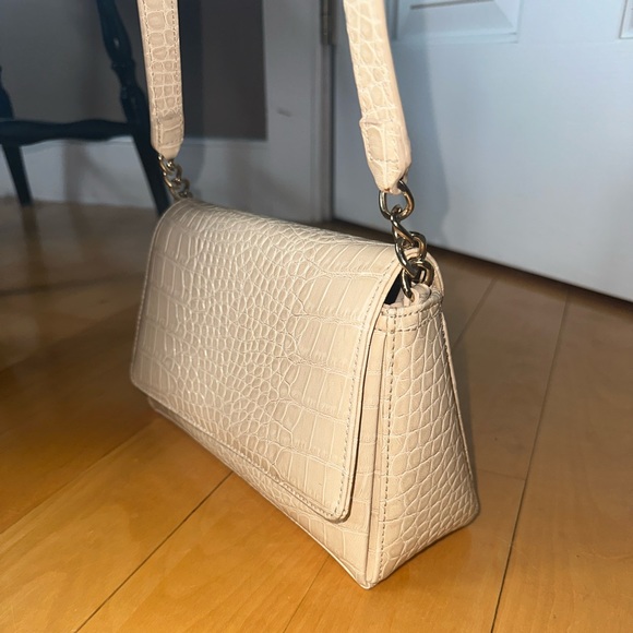 Vintage triangular snakeskin pattern shoulder bag - Picture 5 of 6